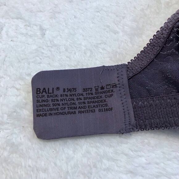 Bali NWOT Grey Bra Women 34B - Picture 9 of 9